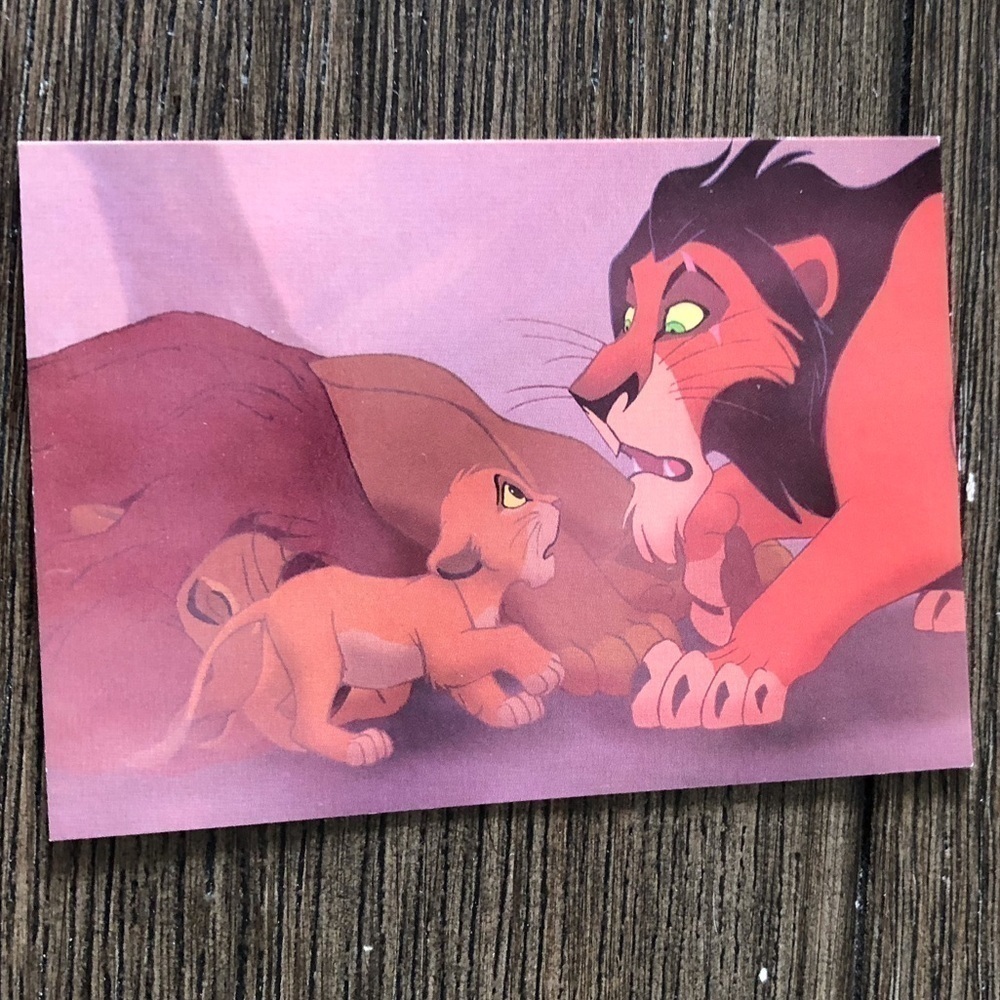 Disney The Lion King 1995 trading card: Simba runs away #33